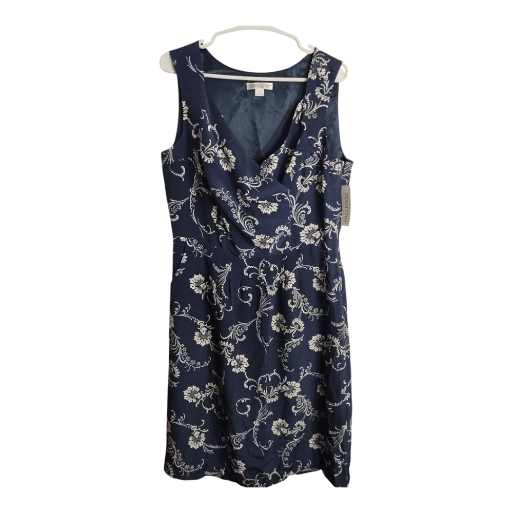 Pendleton Silk Floral Pocket Preppy Vacation‎ Resortwear Cruise Beach Dress 10